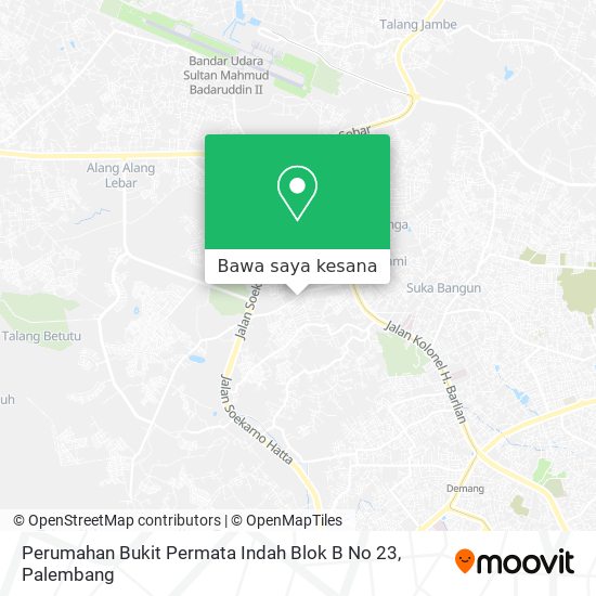 Peta Perumahan Bukit Permata Indah Blok B No 23