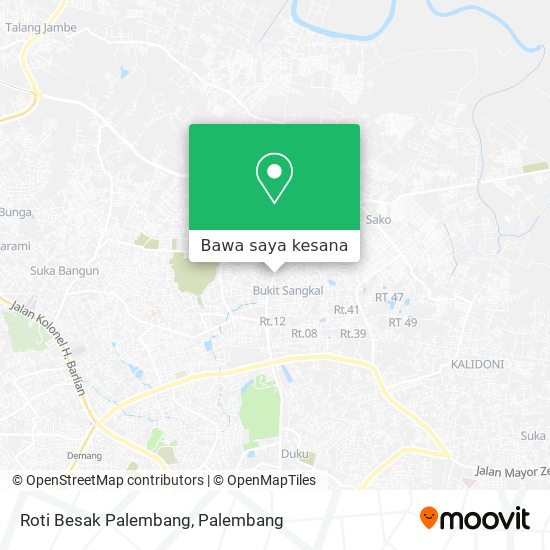 Peta Roti Besak Palembang
