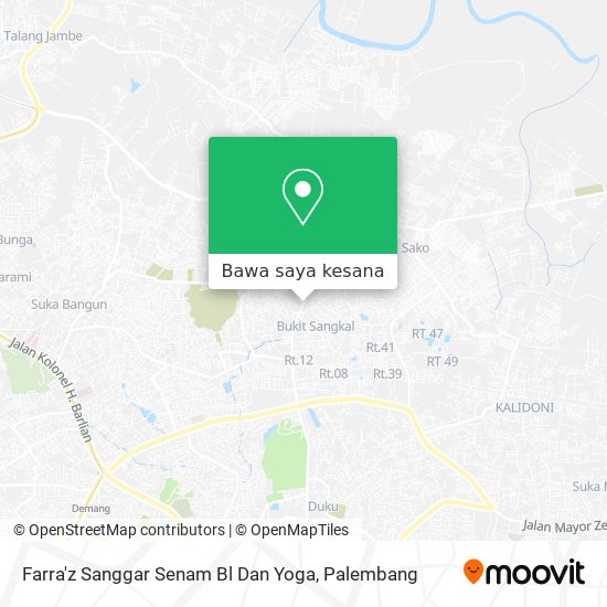 Peta Farra'z Sanggar Senam Bl Dan Yoga