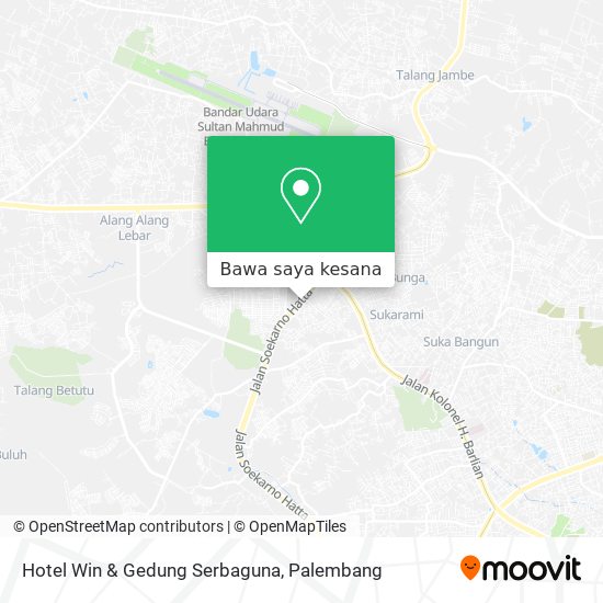 Peta Hotel Win & Gedung Serbaguna