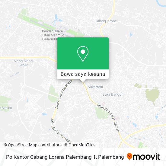 Peta Po Kantor Cabang Lorena Palembang 1