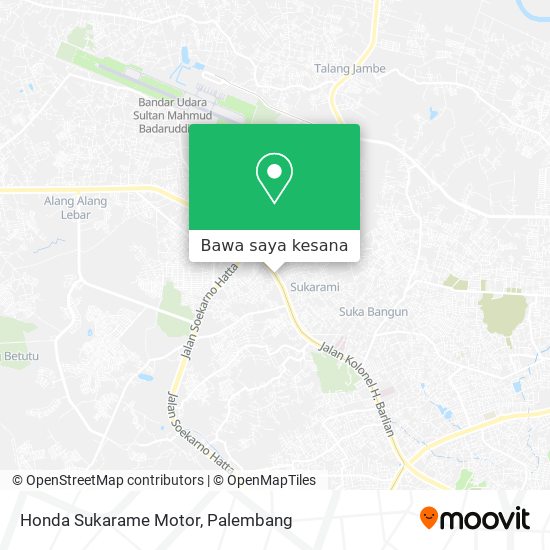Peta Honda Sukarame Motor