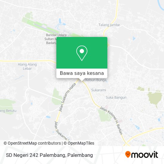 Peta SD Negeri 242 Palembang