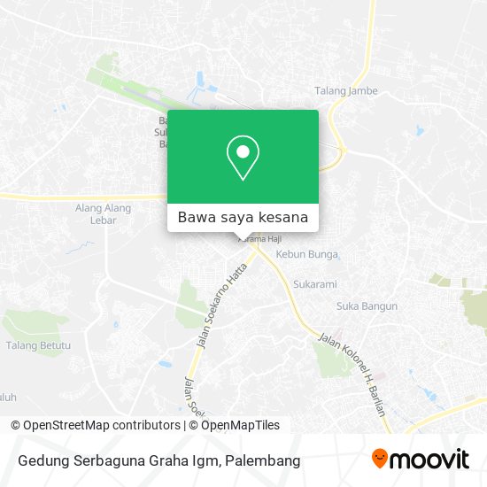 Peta Gedung Serbaguna Graha Igm