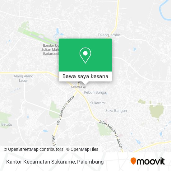 Peta Kantor Kecamatan Sukarame