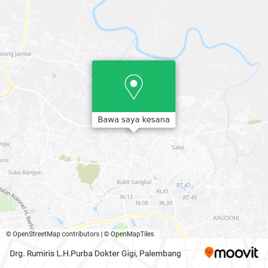 Peta Drg. Rumiris L.H.Purba Dokter Gigi
