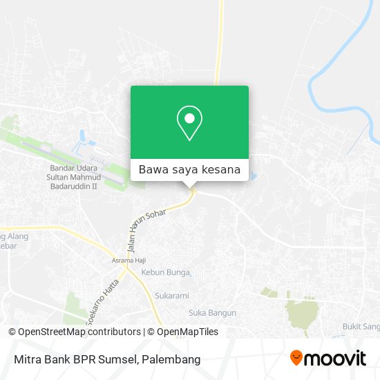 Peta Mitra Bank BPR Sumsel