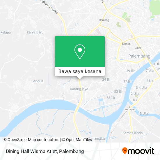Peta Dining Hall Wisma Atlet