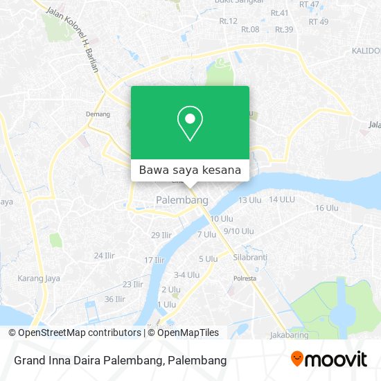 Peta Grand Inna Daira Palembang