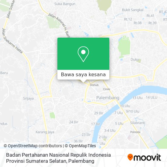 Peta Badan Pertahanan Nasional Repulik Indonesia Provinsi Sumatera Selatan