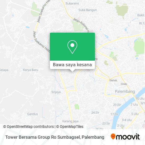 Peta Tower Bersama Group Ro Sumbagsel