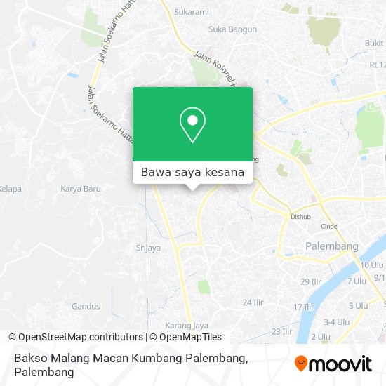 Peta Bakso Malang Macan Kumbang Palembang