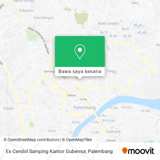 Peta Es Cendol Samping Kantor Gubernur