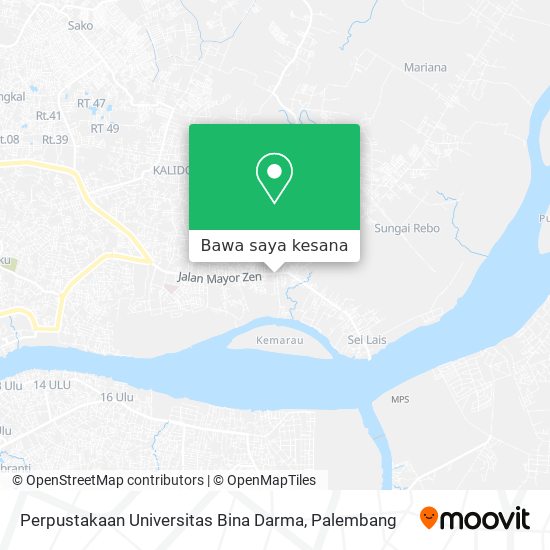 Peta Perpustakaan Universitas Bina Darma