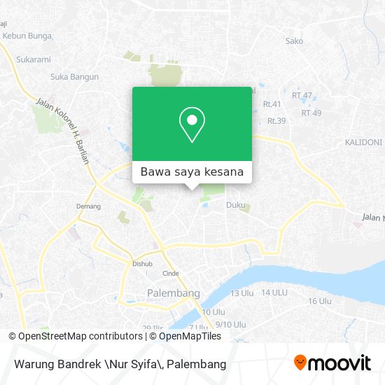 Peta Warung Bandrek \Nur Syifa\