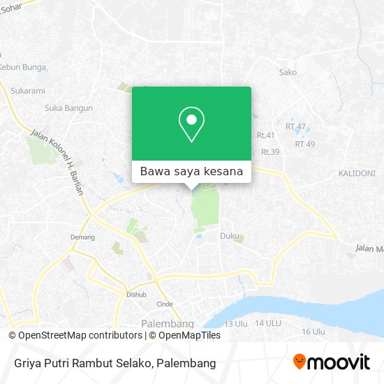 Peta Griya Putri Rambut Selako