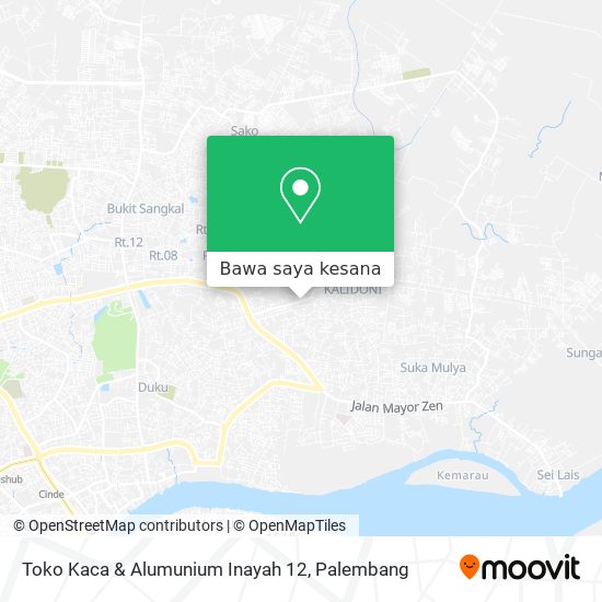 Peta Toko Kaca & Alumunium Inayah 12