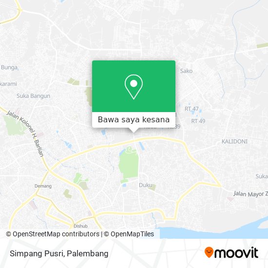 Peta Simpang Pusri