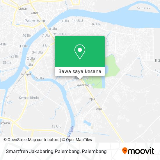 Peta Smartfren Jakabaring Palembang