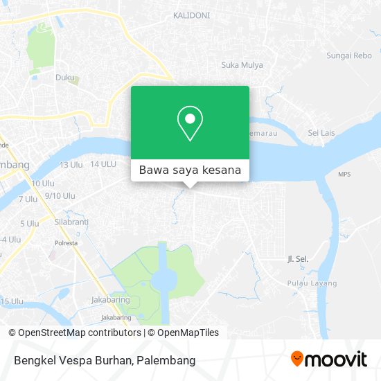 Peta Bengkel Vespa Burhan