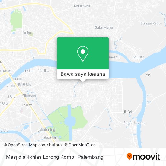 Peta Masjid al-Ikhlas Lorong Kompi