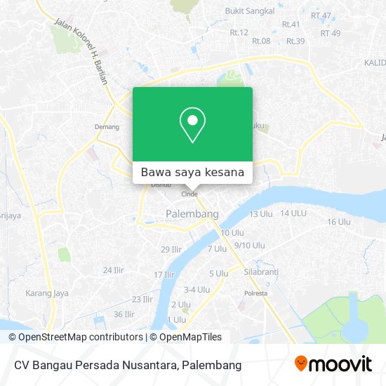 Peta CV Bangau Persada Nusantara