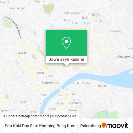 Peta Sop Kaki Dan Sate Kambing Bang Kumis