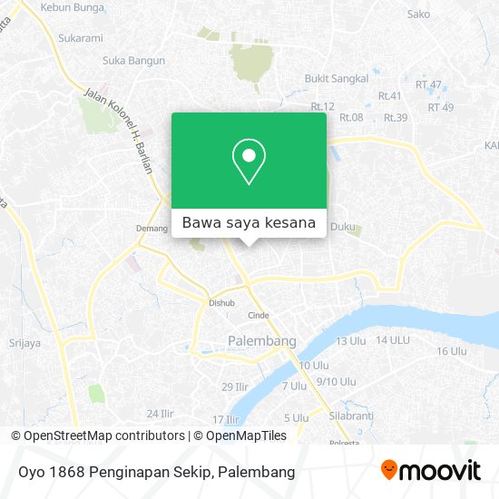 Peta Oyo 1868 Penginapan Sekip