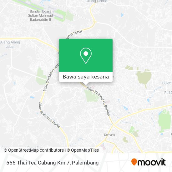 Peta 555 Thai Tea Cabang Km 7