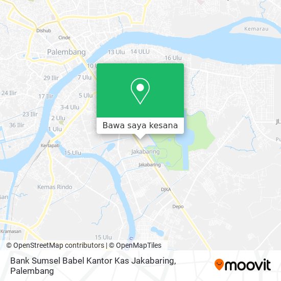 Peta Bank Sumsel Babel Kantor Kas Jakabaring