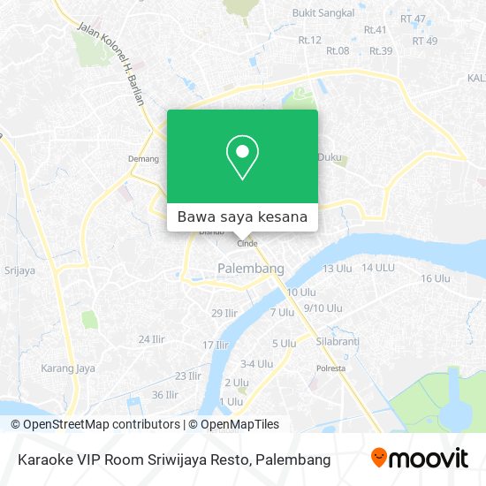 Peta Karaoke VIP Room Sriwijaya Resto