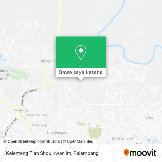 Peta Kelenteng Tian Shou Kwan im