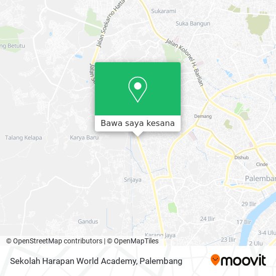 Peta Sekolah Harapan World Academy