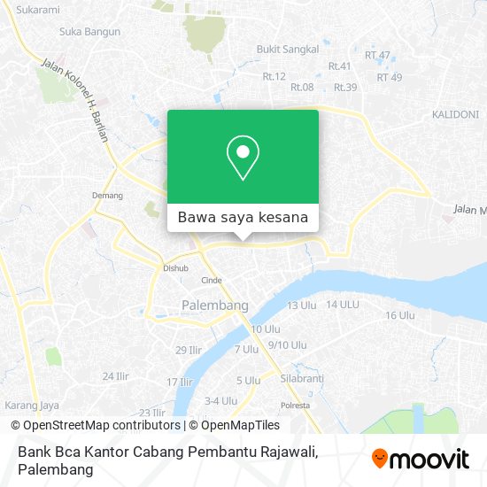 Peta Bank Bca Kantor Cabang Pembantu Rajawali