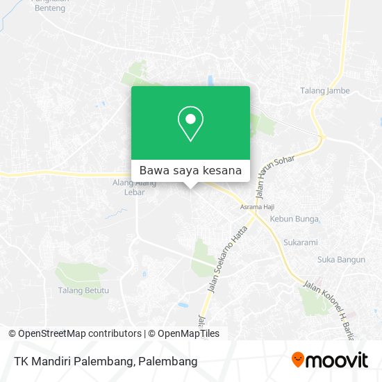 Peta TK Mandiri Palembang