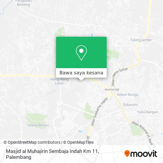 Peta Masjid al Muhajirin Sembaja Indah Km 11