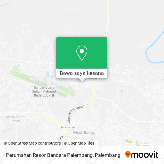 Peta Perumahan Resor Bandara Palembang