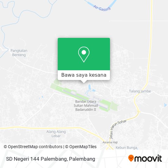 Peta SD Negeri 144 Palembang