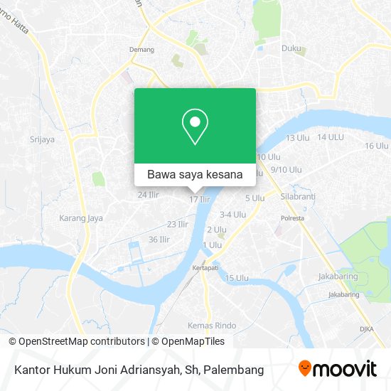 Peta Kantor Hukum Joni Adriansyah, Sh