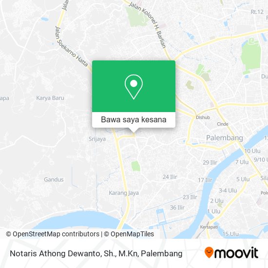 Peta Notaris Athong Dewanto, Sh., M.Kn
