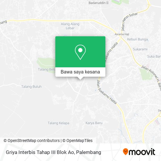 Peta Griya Interbis Tahap III Blok Ao