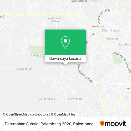 Peta Perumahan Subsidi Palembang 2020
