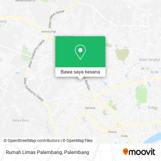 Peta Rumah Limas Palembang