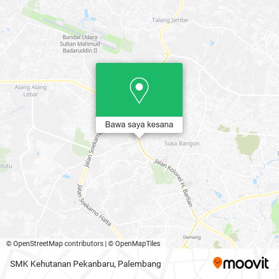 Peta SMK Kehutanan Pekanbaru