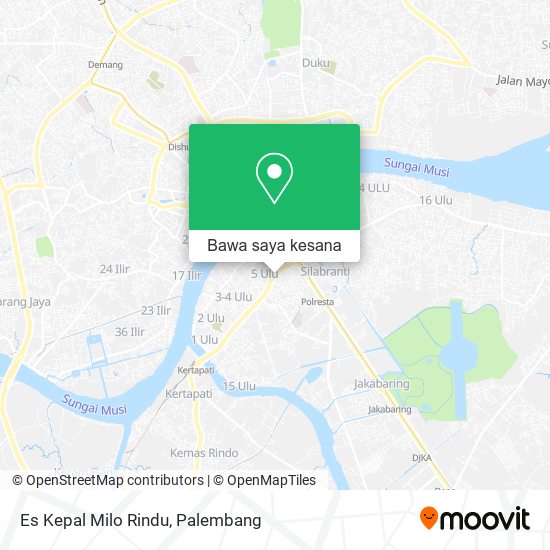 Peta Es Kepal Milo Rindu