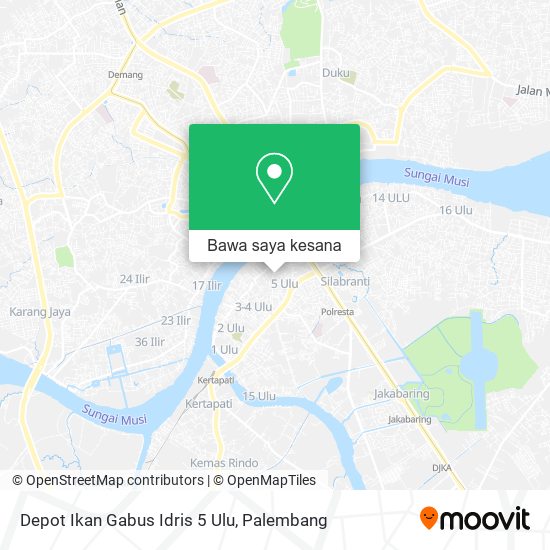 Peta Depot Ikan Gabus Idris 5 Ulu