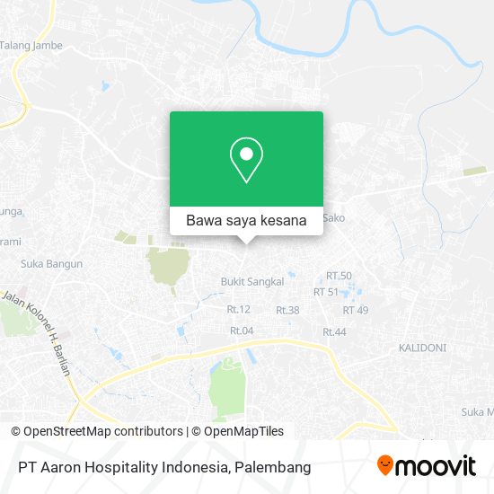 Peta PT Aaron Hospitality Indonesia