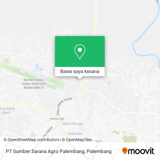 Peta PT Sumber Sarana Agro Palembang