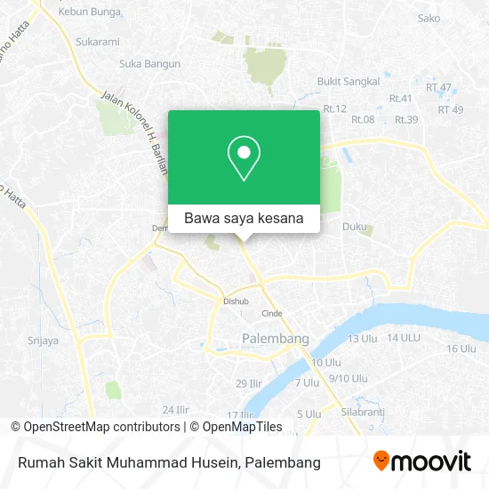Peta Rumah Sakit Muhammad Husein