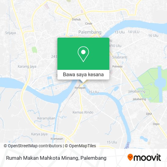 Peta Rumah Makan Mahkota Minang